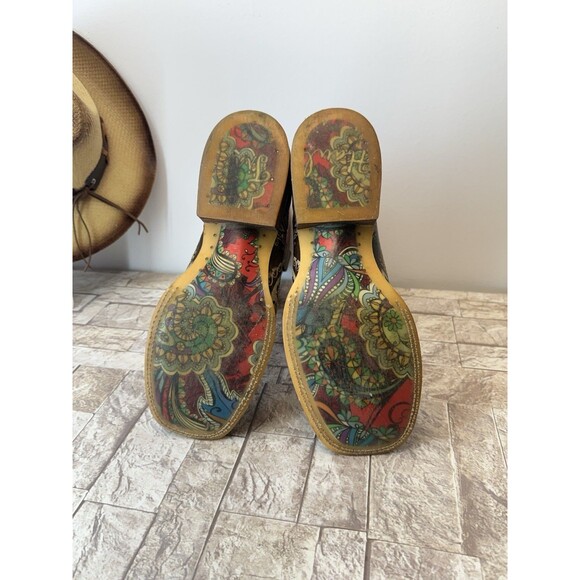Tin Haul American Women Cowboy Boots Square Toe Western Leather Boots Size 8.5 - Picture 12 of 16